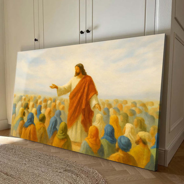 Jesus Speaking To Crowd Faith Wall Art II