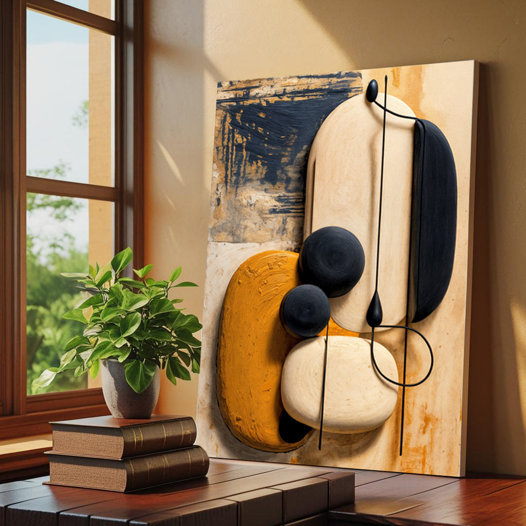 Orange Abstract Harmony Wall Art