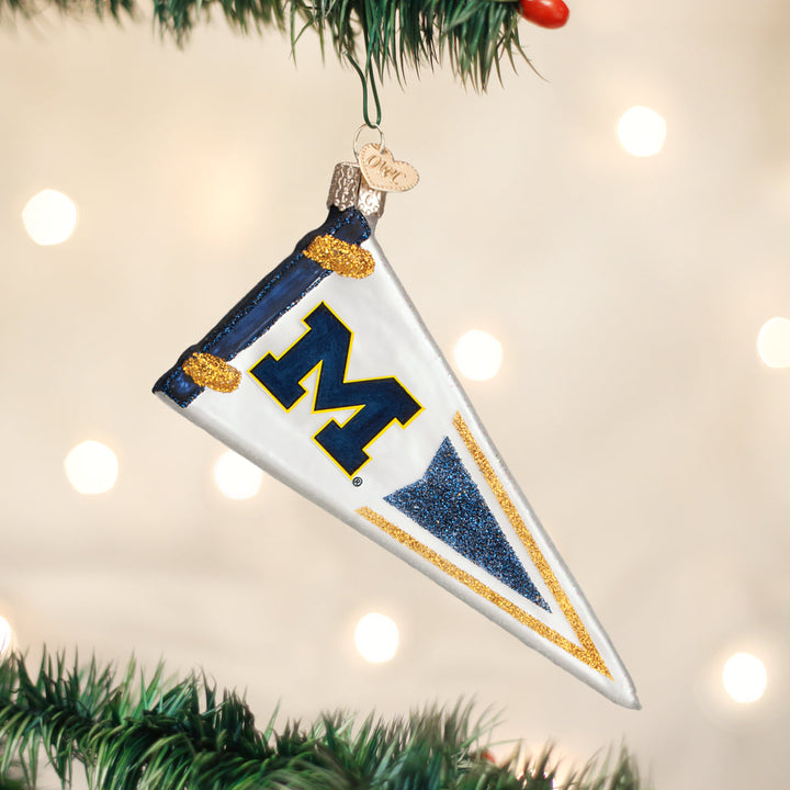 Michigan Pennant Ornament