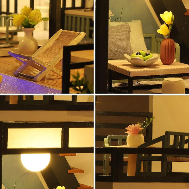 Miniature Wizardi Roombox Kit - Japanese Villa Dollhouse Kit