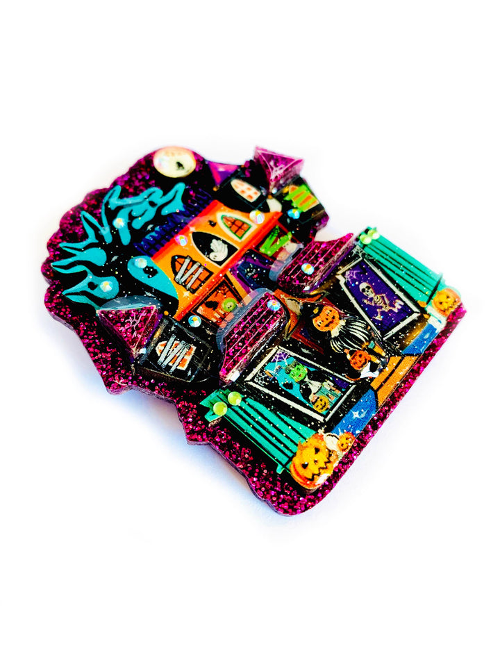 Big Spooky House Brooch by Rosie Rose Parker