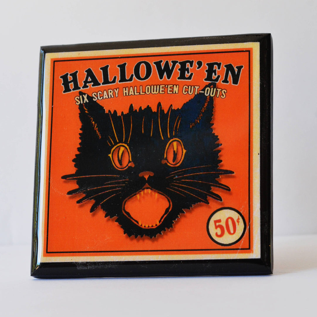 vintage halloween coasters