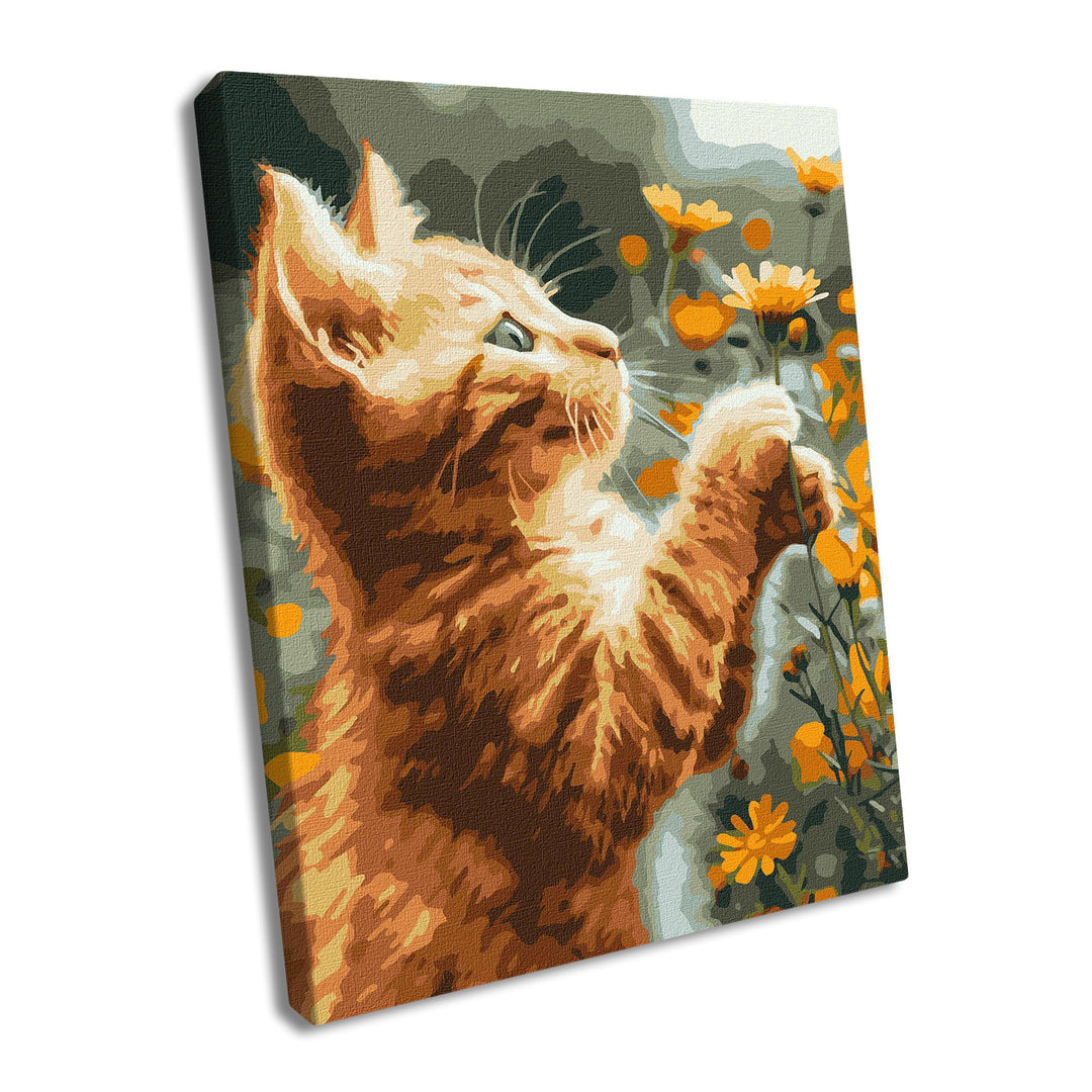 Painting by Numbers kit Red fluffy KHO6607