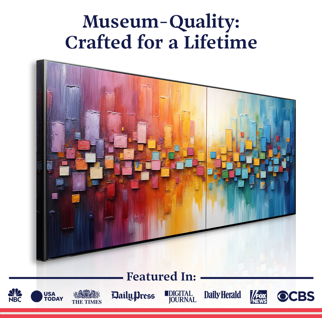 Chroma Dance Impasto Wall Art