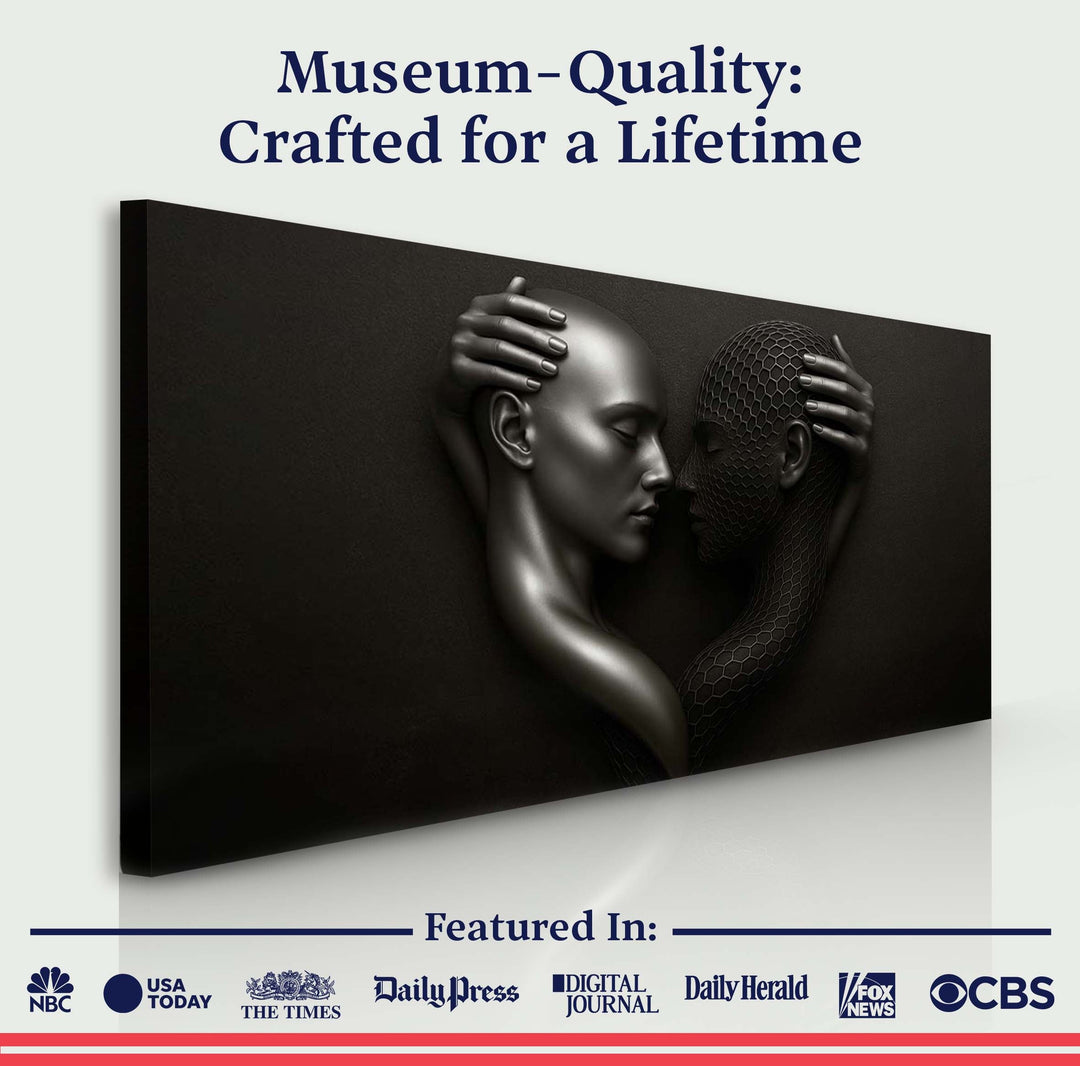 Eternal Love Figure Abstract Wall Art III