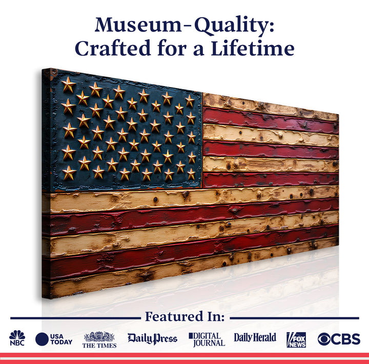 Old Glory American Flag Wall Art