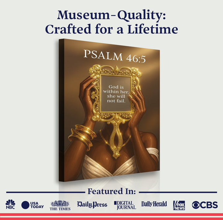 God Is Within Her She Will Not Fall Psalm 46:5 Faith Sign VII