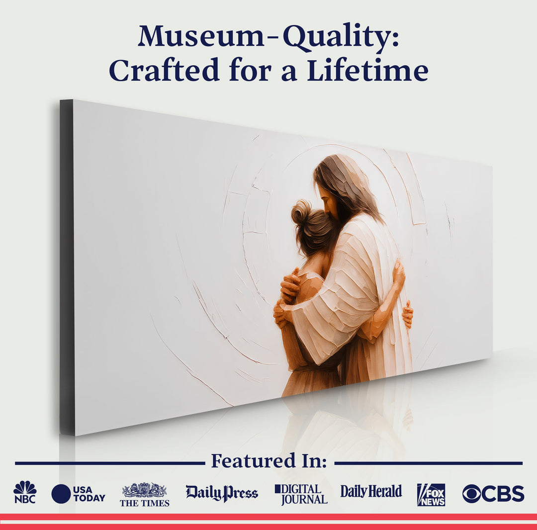 Divine Embrace of Grace Faith Wall Art II