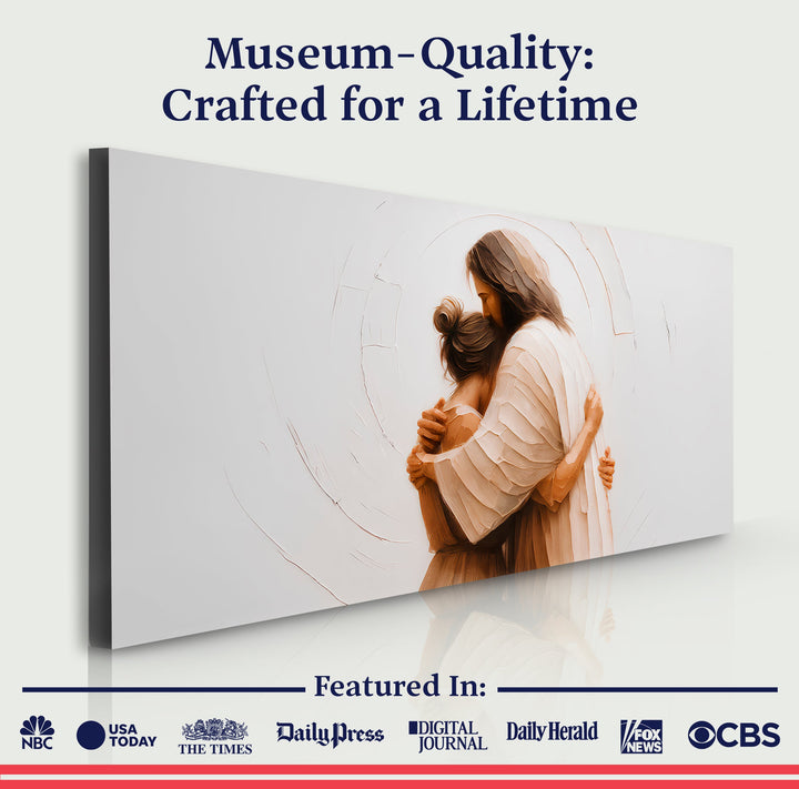 Divine Embrace of Grace Faith Wall Art II