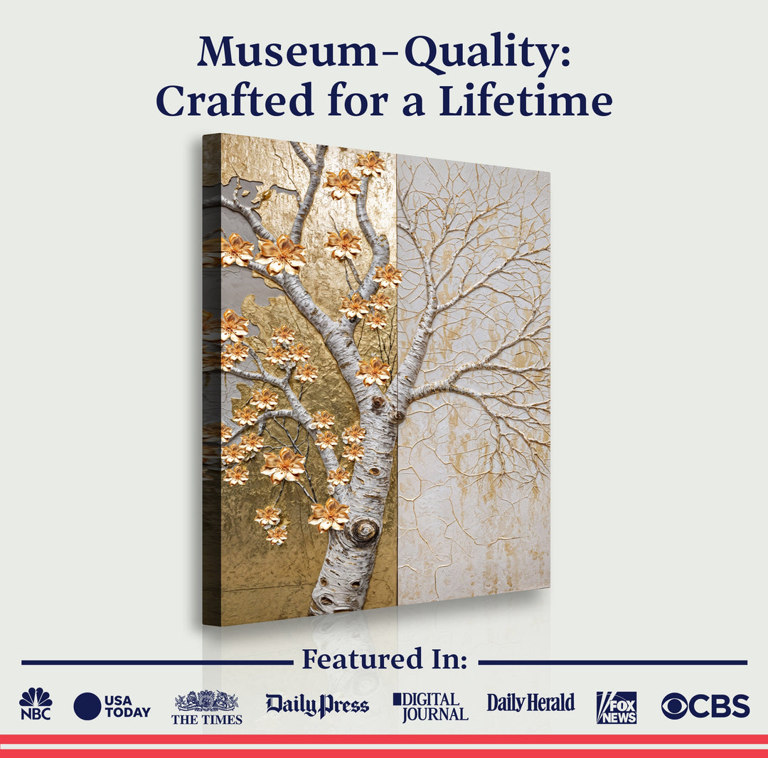 Ivory Seasons Impasto Wall Art