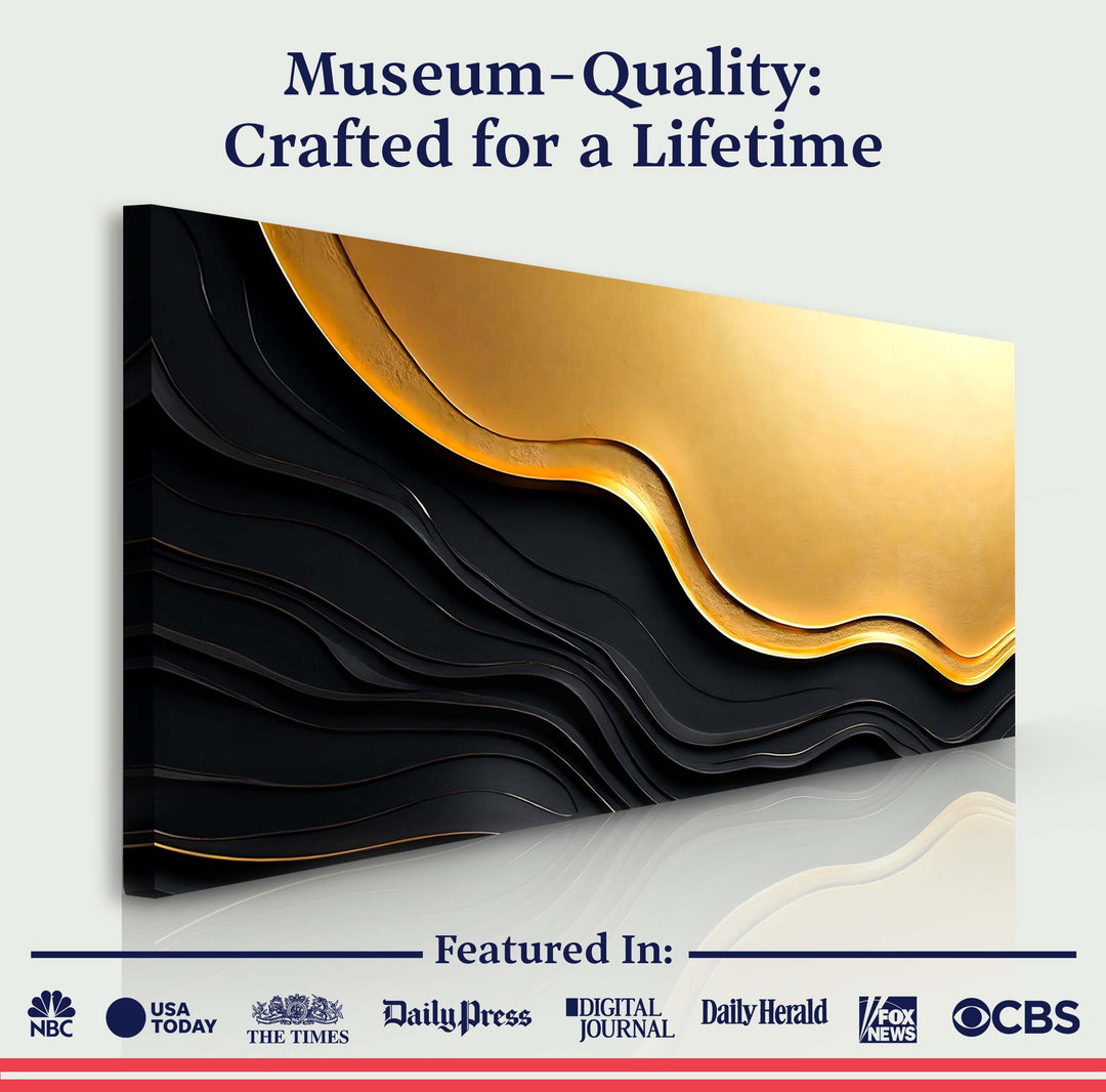 Black And Gold Minimalist Abstract V