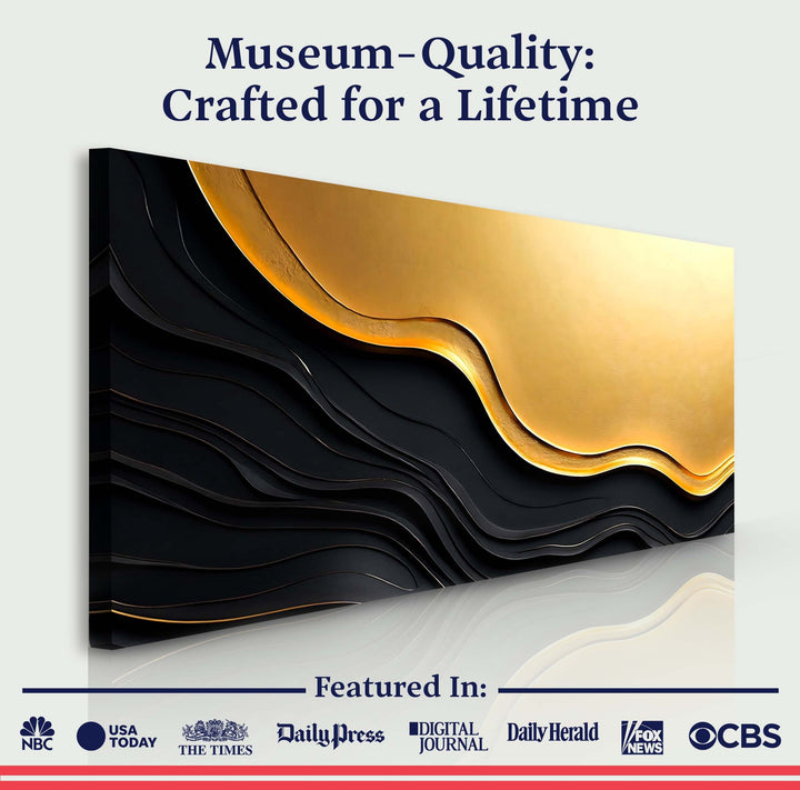 Black And Gold Minimalist Abstract V