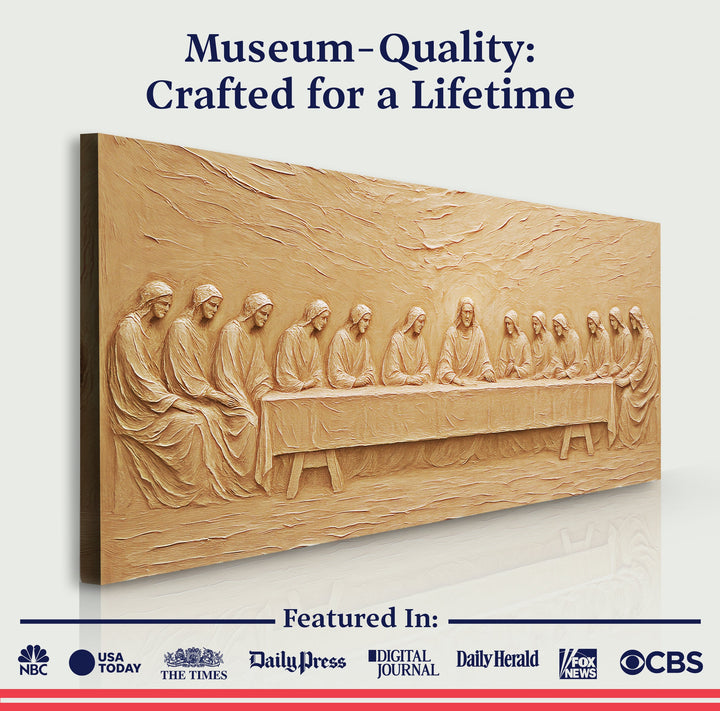 The Last Supper Minimalist Faith Wall Art