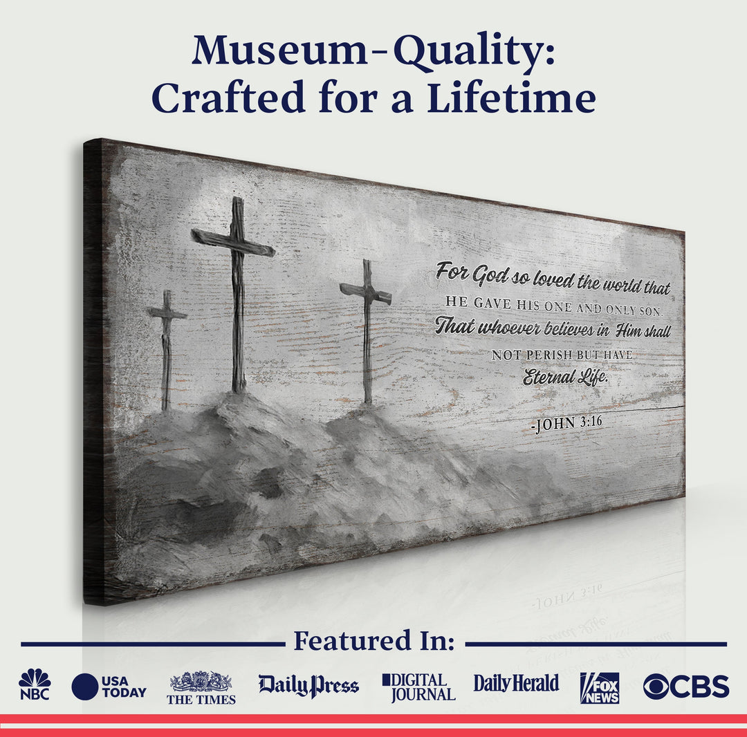 John 3:16: For God So Loved The World Faith Sign VIII