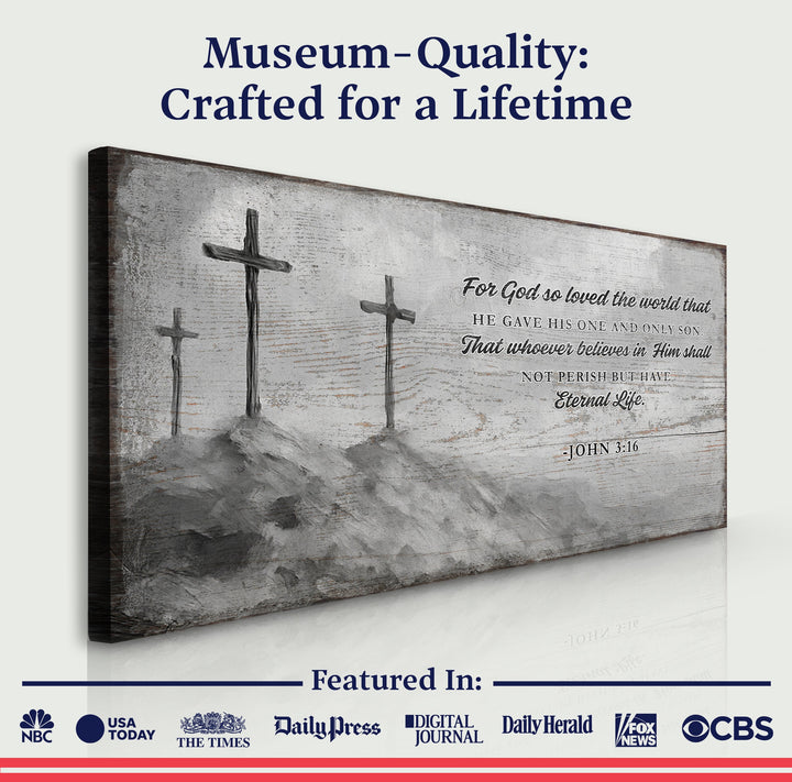 John 3:16: For God So Loved The World Faith Sign VIII