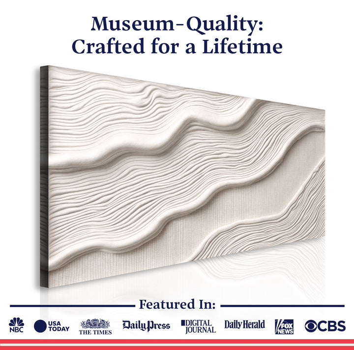 Ivory Impasto Abstract Wall Art II