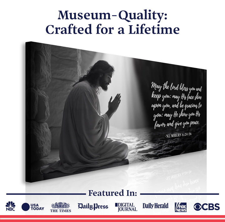 Numbers 6:24-26 - May The Lord Bless You Faith Sign