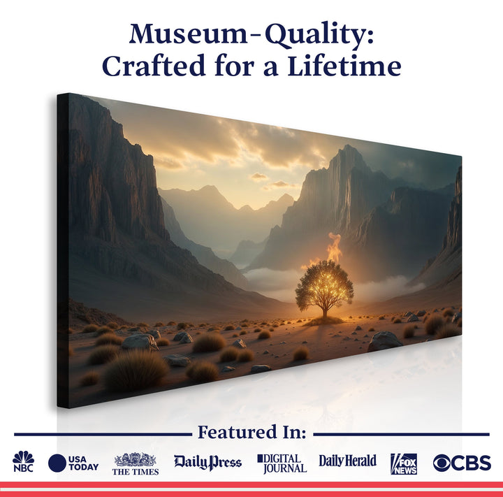 Burning Bush - Faith Wall Art XII