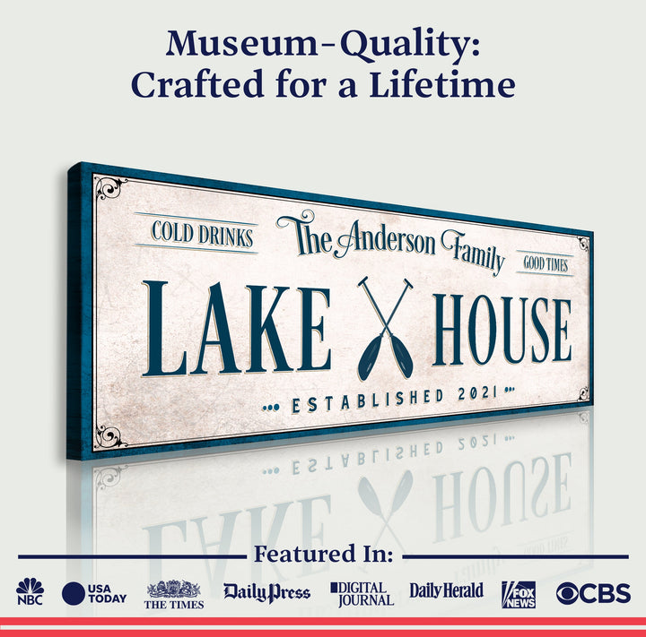 Personalized Lake House Sign IV