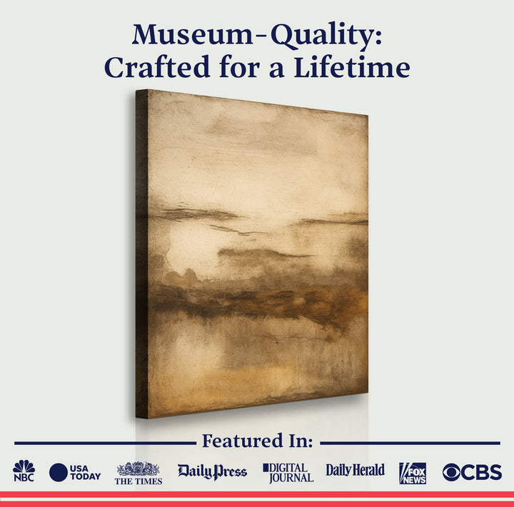 Neutral Abstract Impasto Wall Art