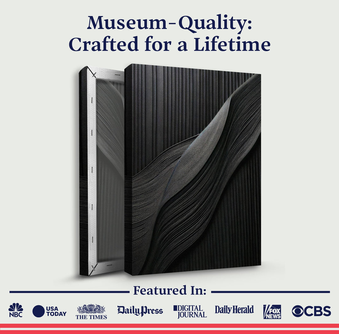 Luxury Black Minimalist Abstract Wall Art