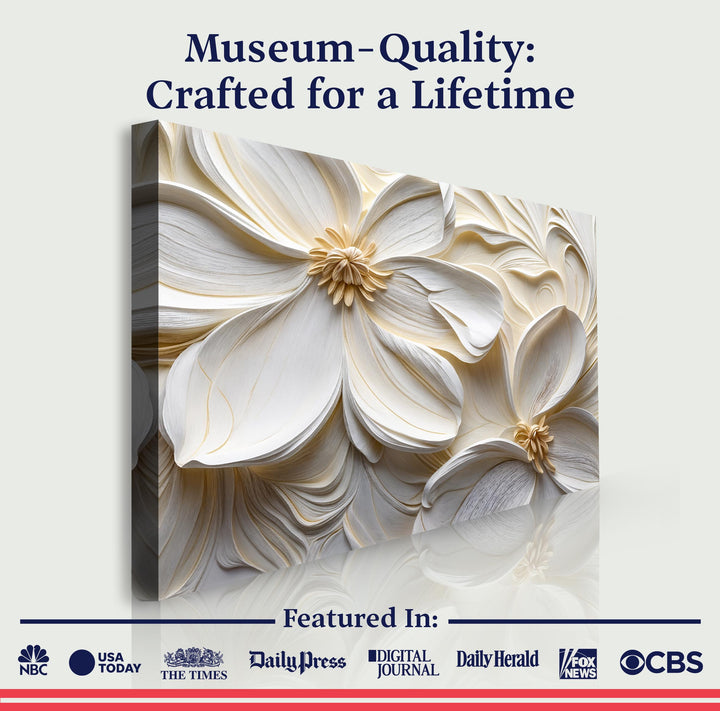 3D Minimalist Flower Wall Art II