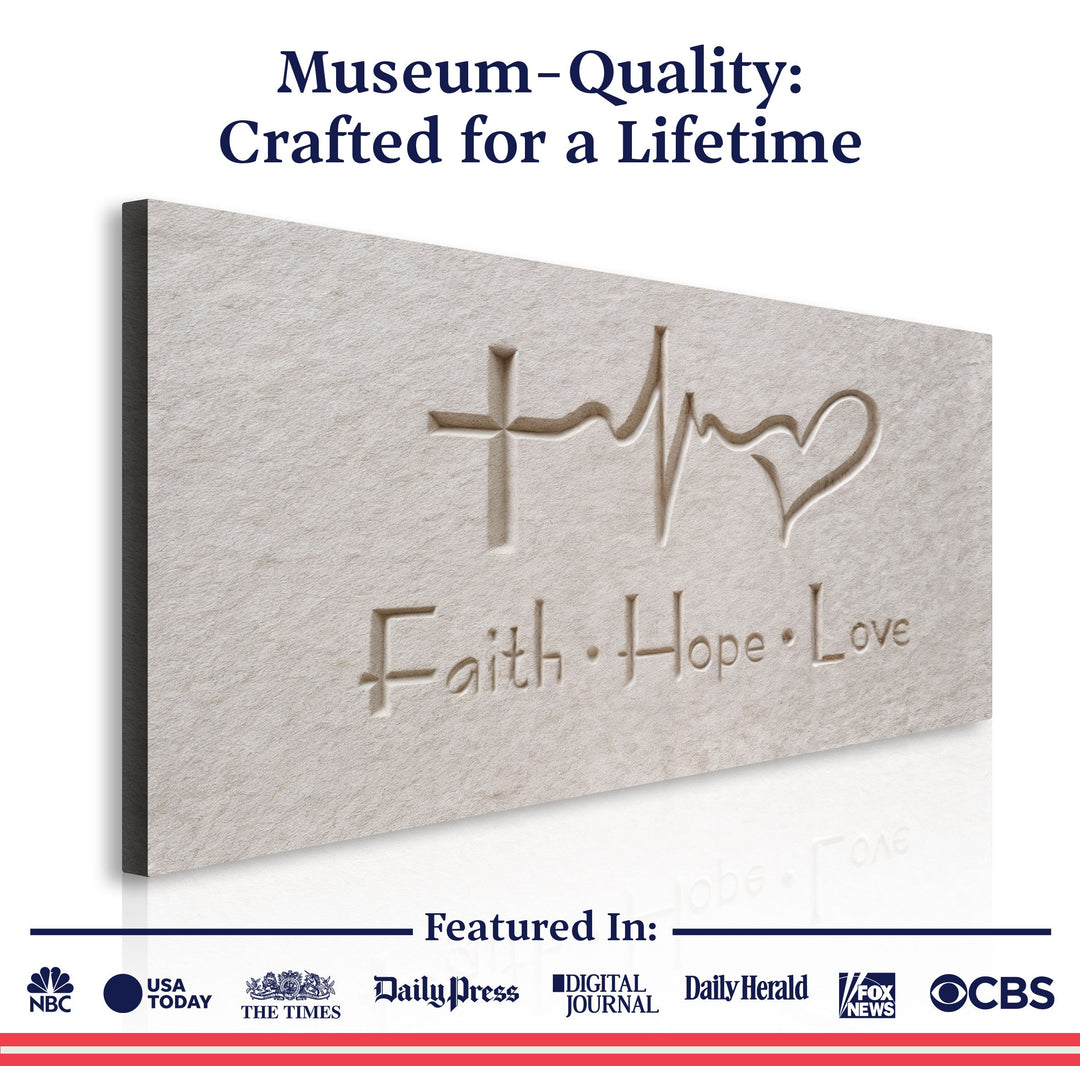 Faith, Hope, Love Faith Wall Art IV