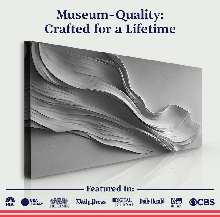 Stormy Gray Minimalist Wall Art