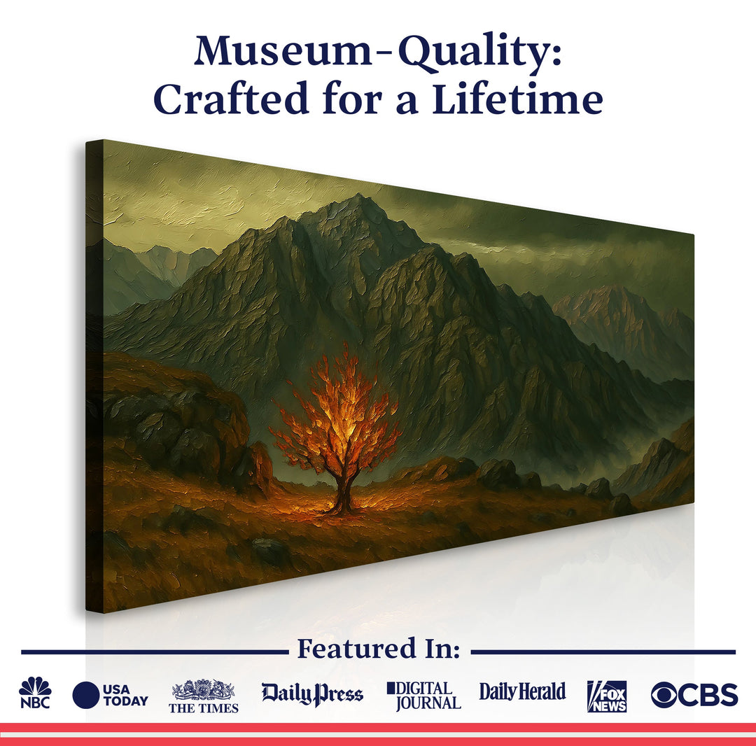 Burning Bush - Faith Wall Art III