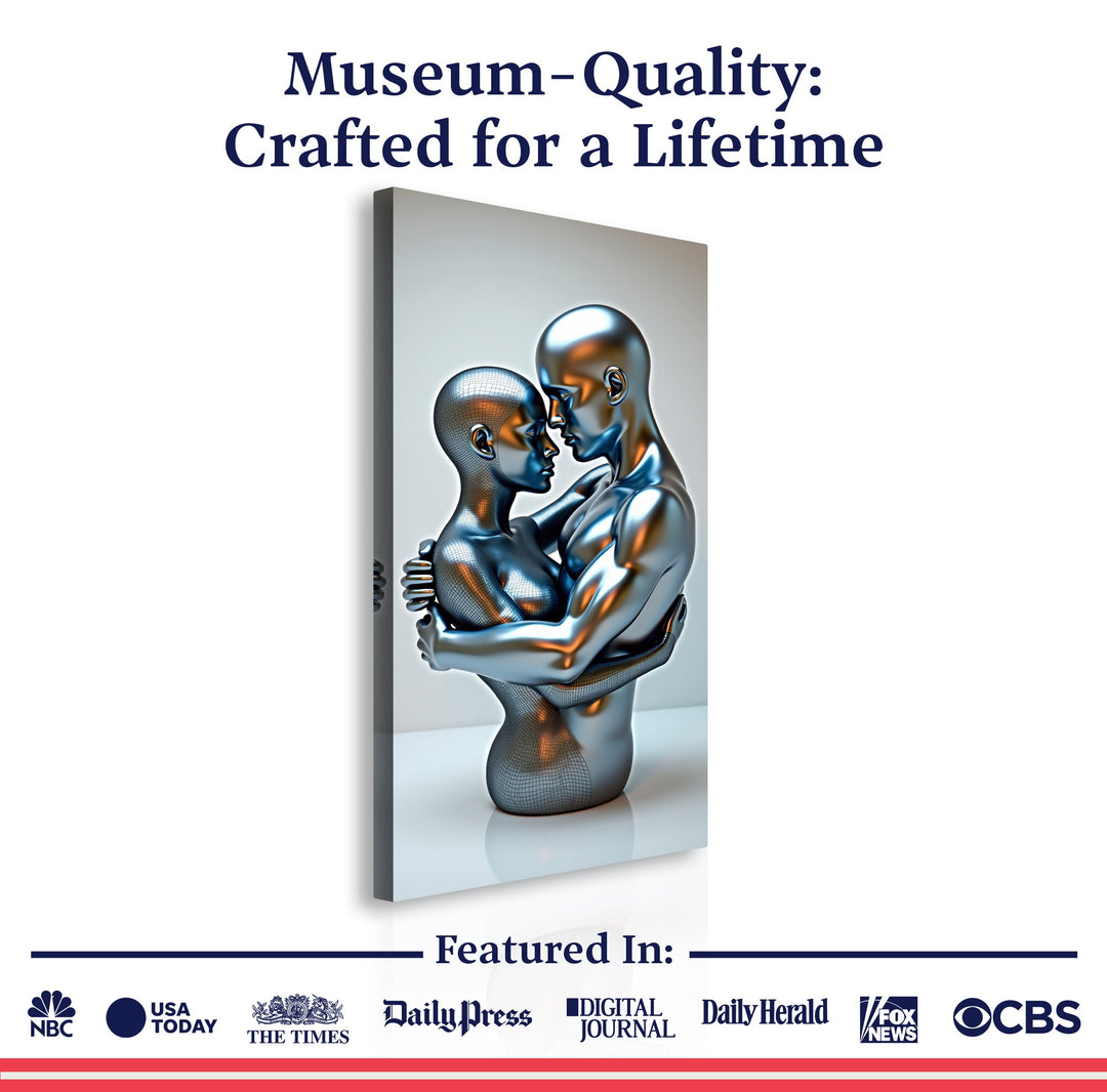 Eternal Love Figure Abstract Wall Art II