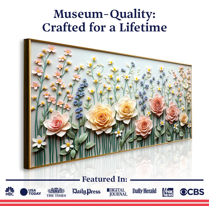 Garden Rhapsody Impasto Wall Art