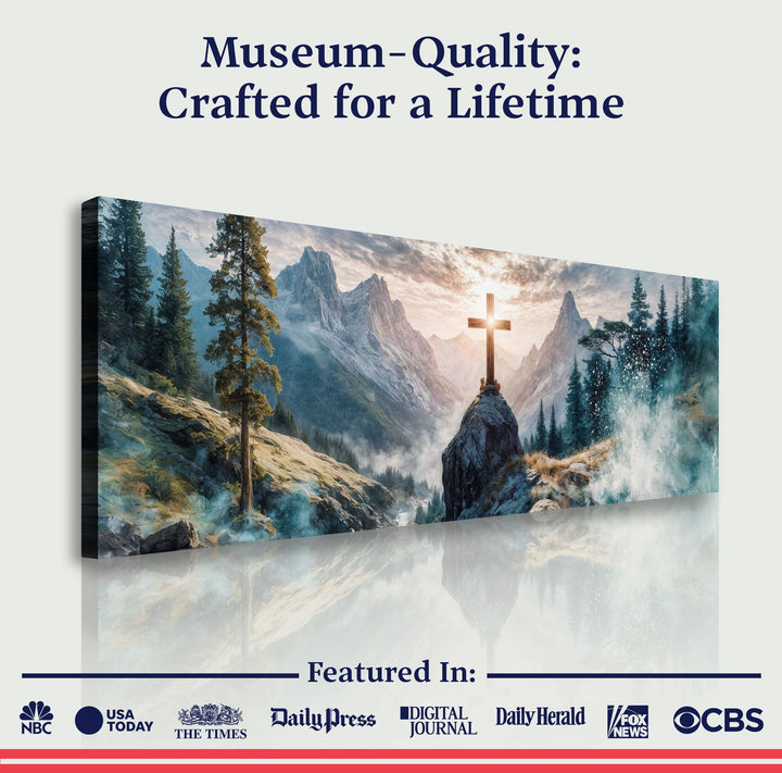 Cross On A Hill Faith Wall Art II