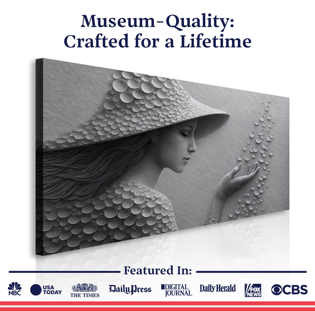 Modern Minimalist Woman Silhouette Wall Art