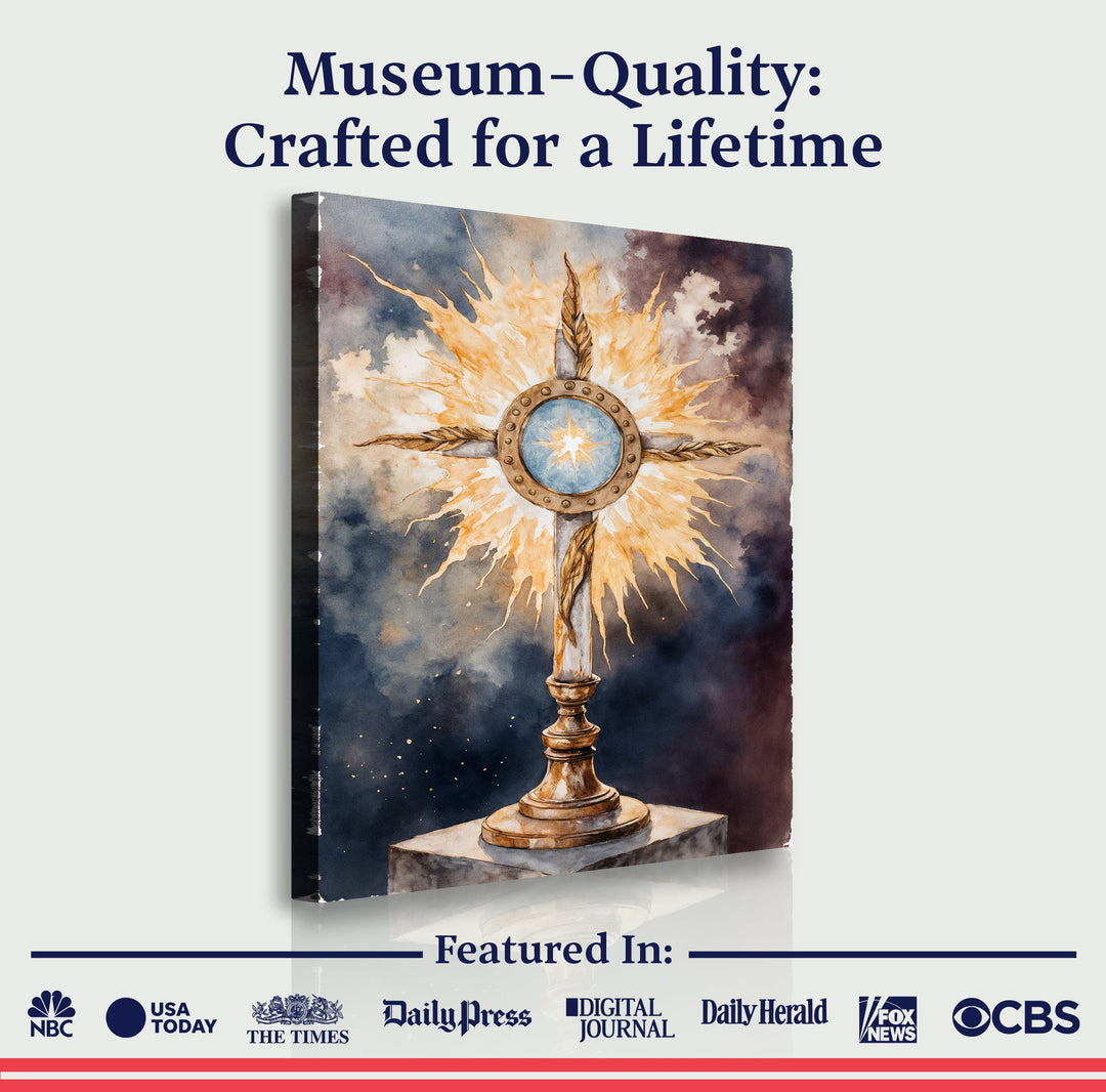 Holy Eucharist in Monstrance Faith Wall Art II