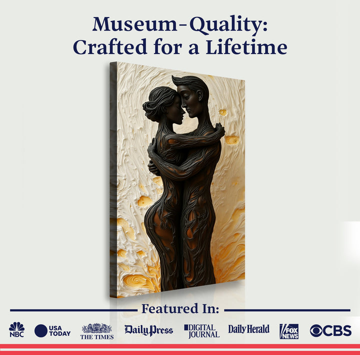 Eternal Love Figure Abstract Wall Art VII