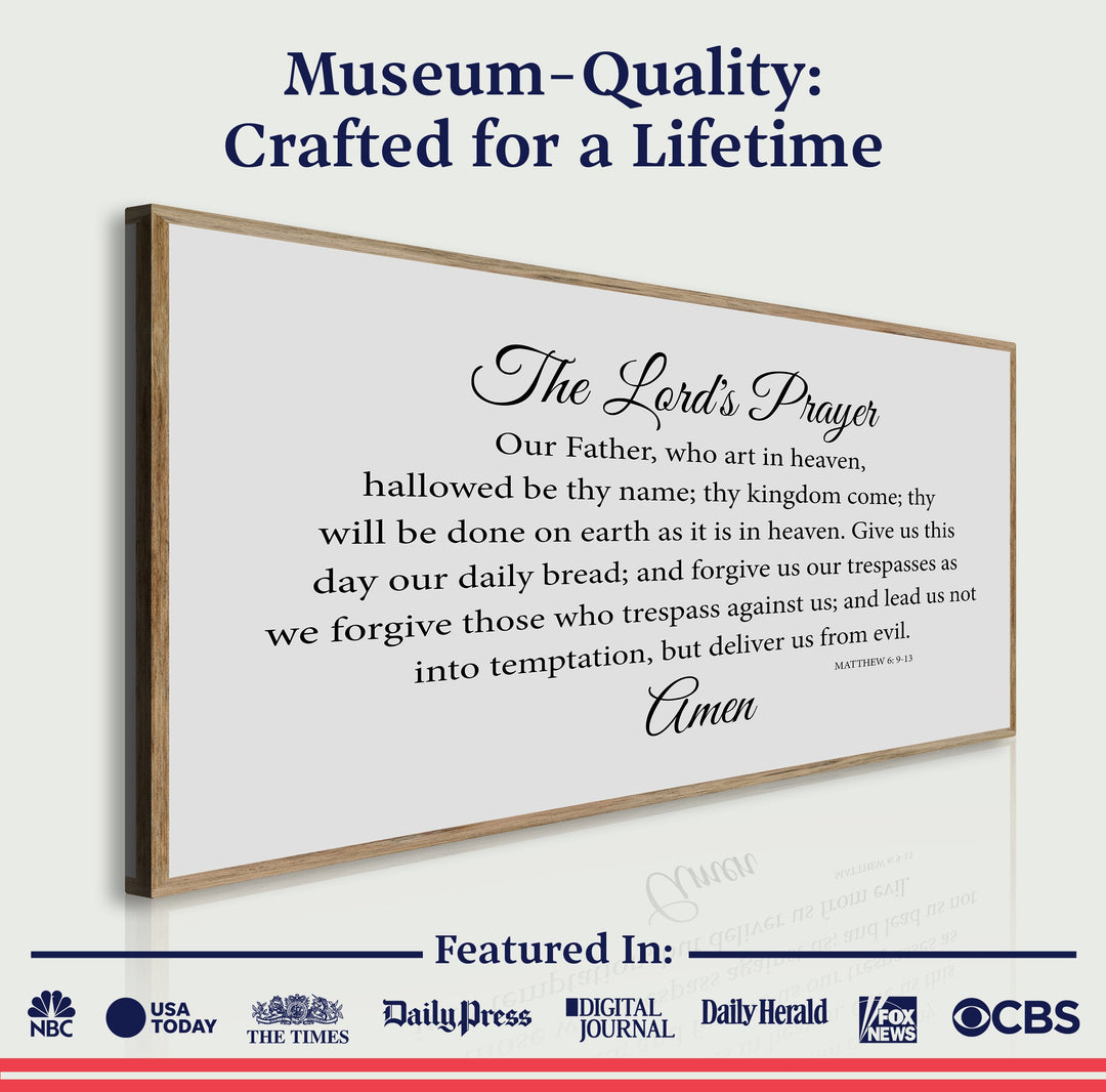 The Lord's Prayer Faith Sign