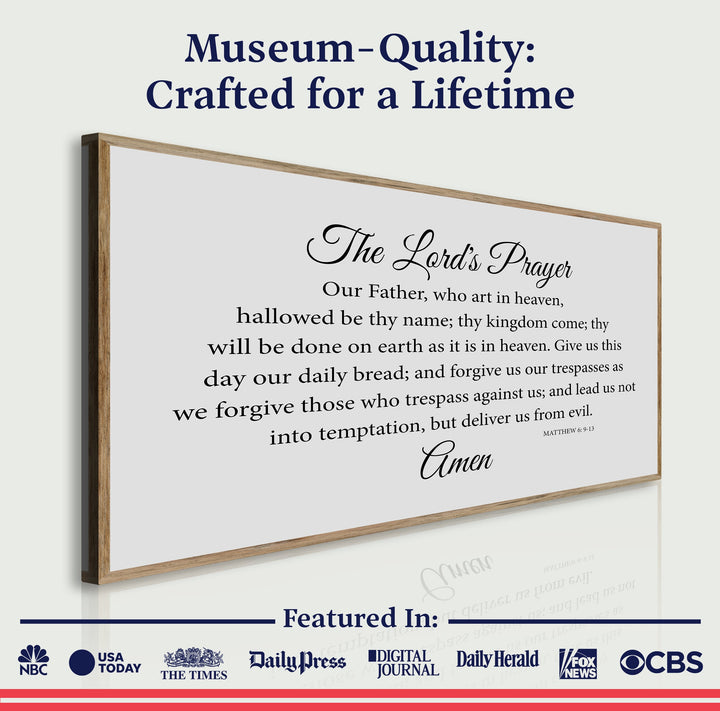 The Lord's Prayer Faith Sign