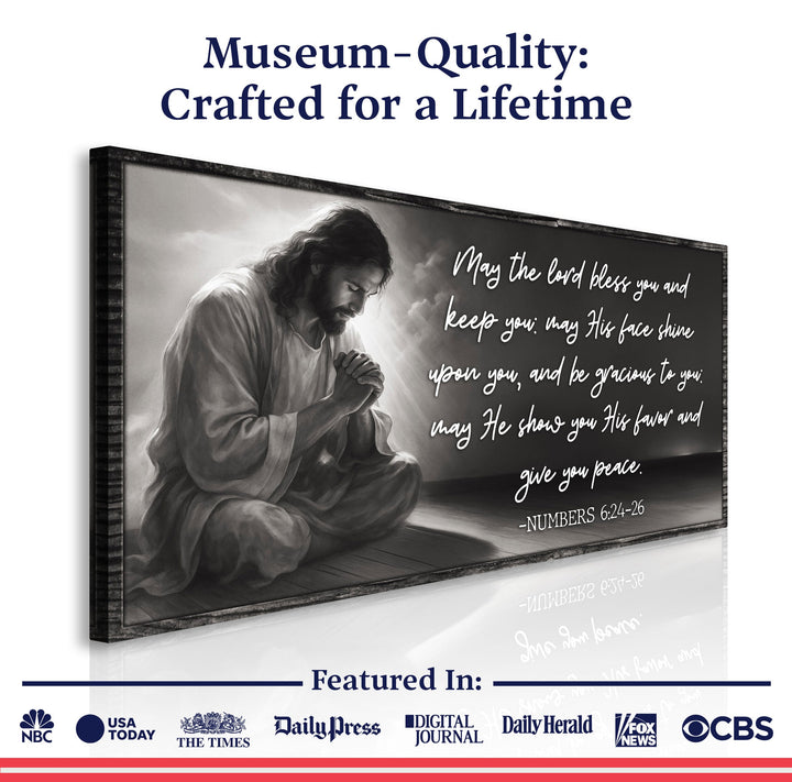 Numbers 6:24-26 - May The Lord Bless You Faith Sign II