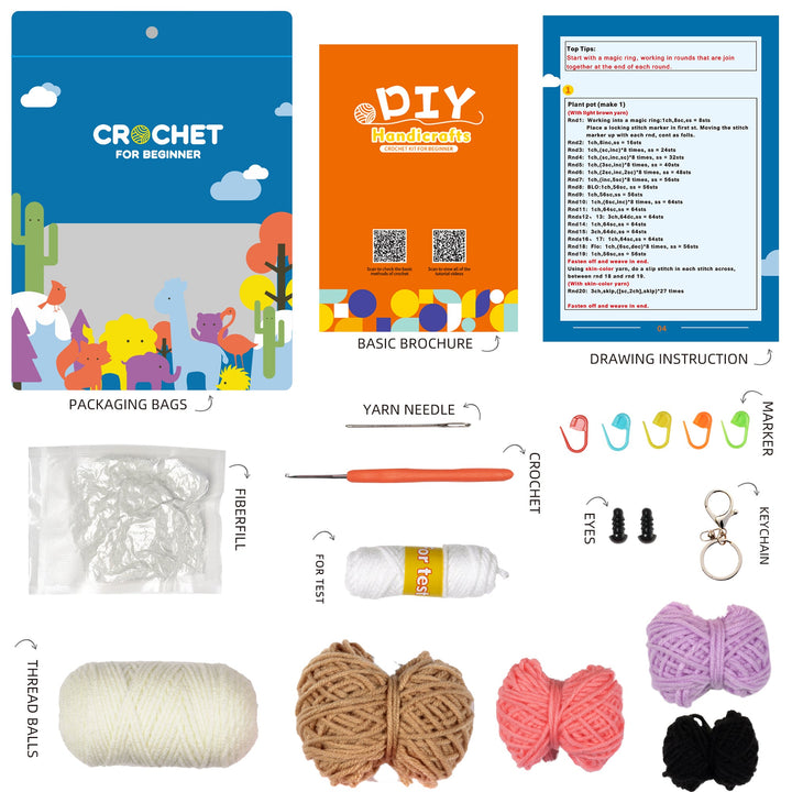 Puppy Amigurumi DIY Crochet Kit Wizardi F07N8-M52