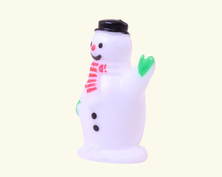 Vintage-Style Hand-Painted Miniature Snowman Figure