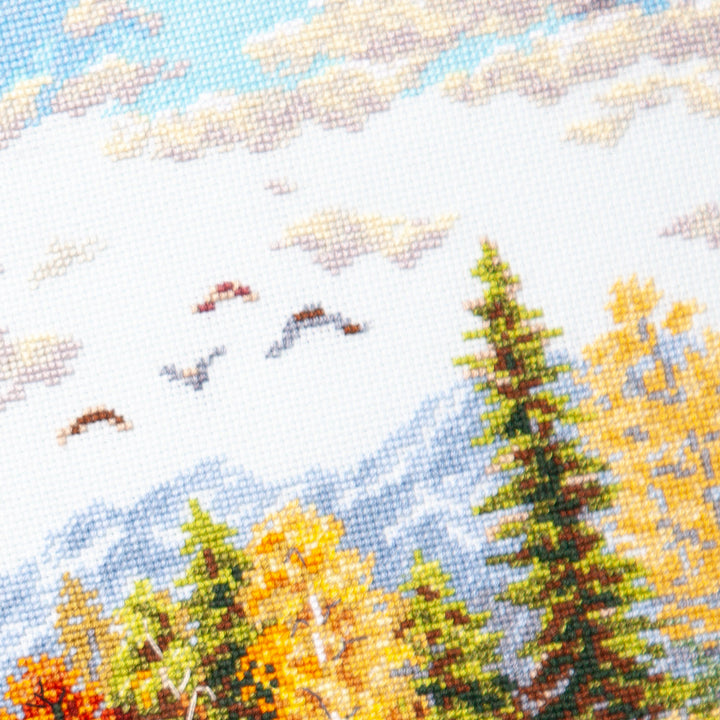 Golden October Counted Cross Stitch Kit by Magic Needle 70-02