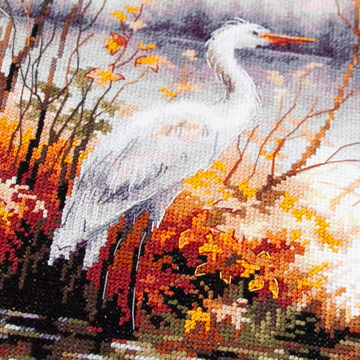 White Heron 70-09 Counted Cross-Stitch Kit