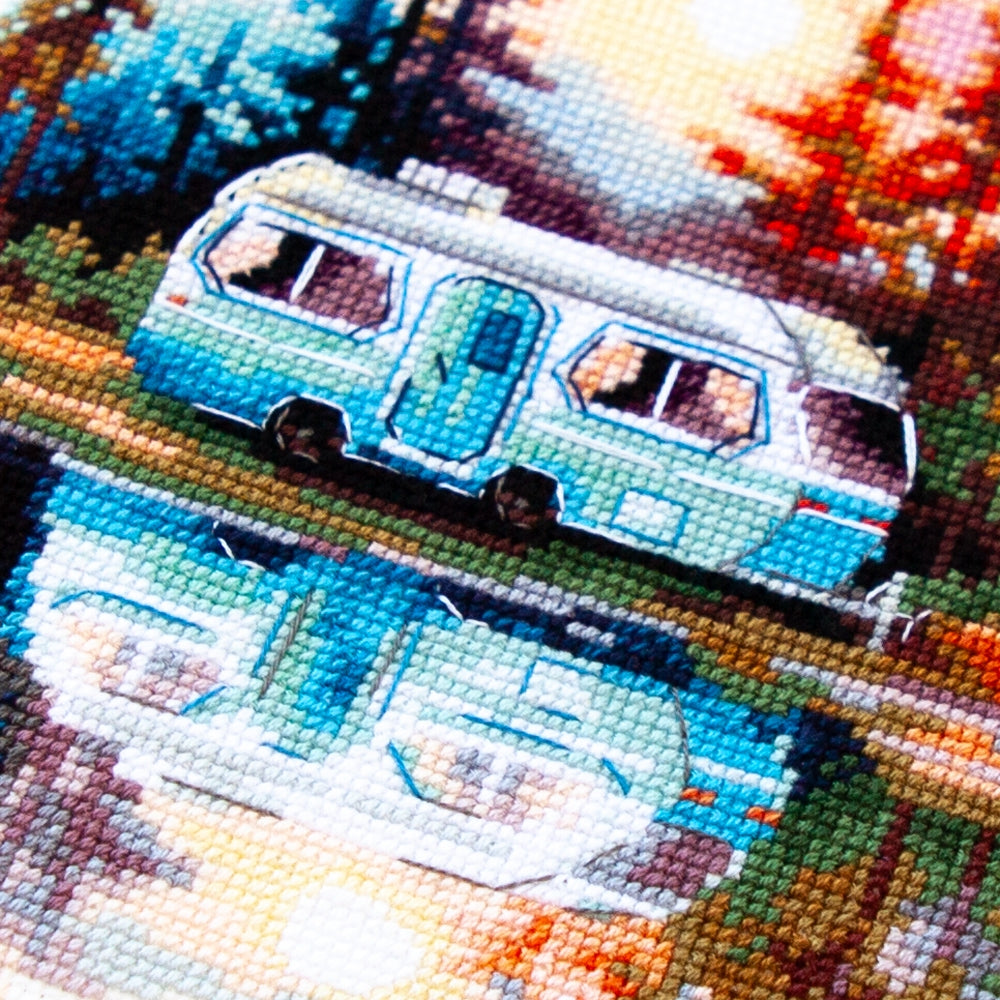 Sunset at the Lake 70-11 Counted Cross-Stitch Kit