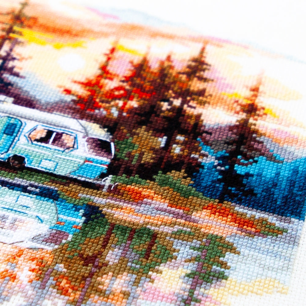 Sunset at the Lake 70-11 Counted Cross-Stitch Kit