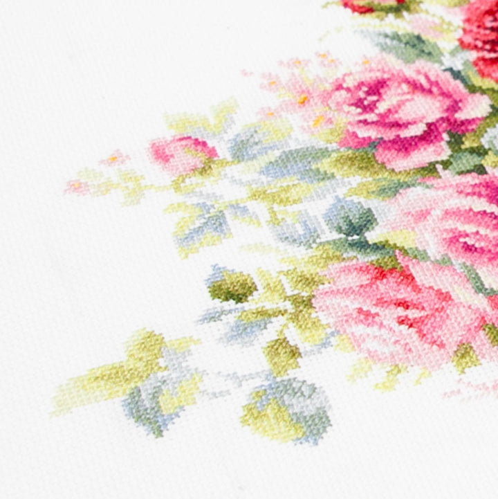 Basket with Roses Counted Cross Stitch Kit by Magic Needle 70-19