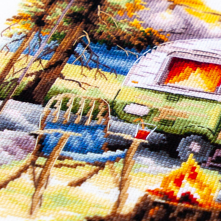 Our Weekend Counted Cross Stitch Kit by Magic Needle 70-26
