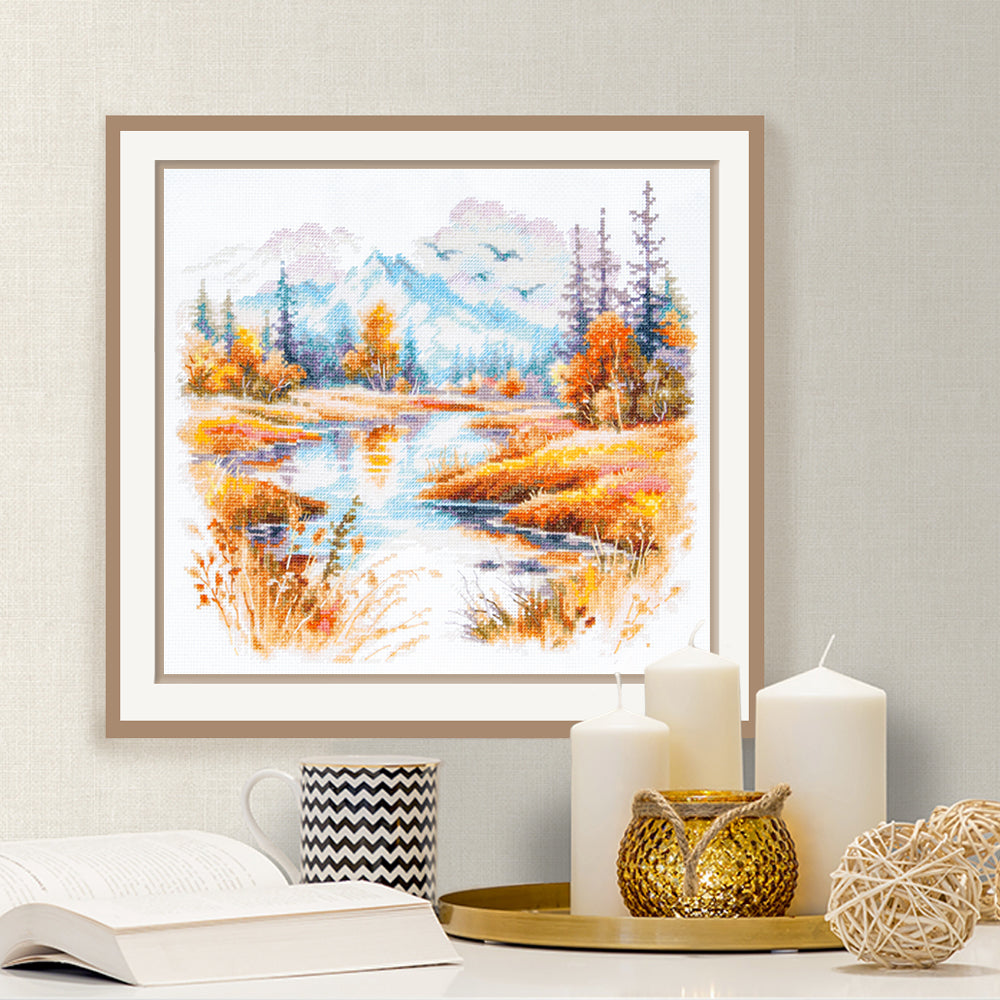 Silence and Coolness Counted Cross Stitch Kit by Magic Needle 70-27