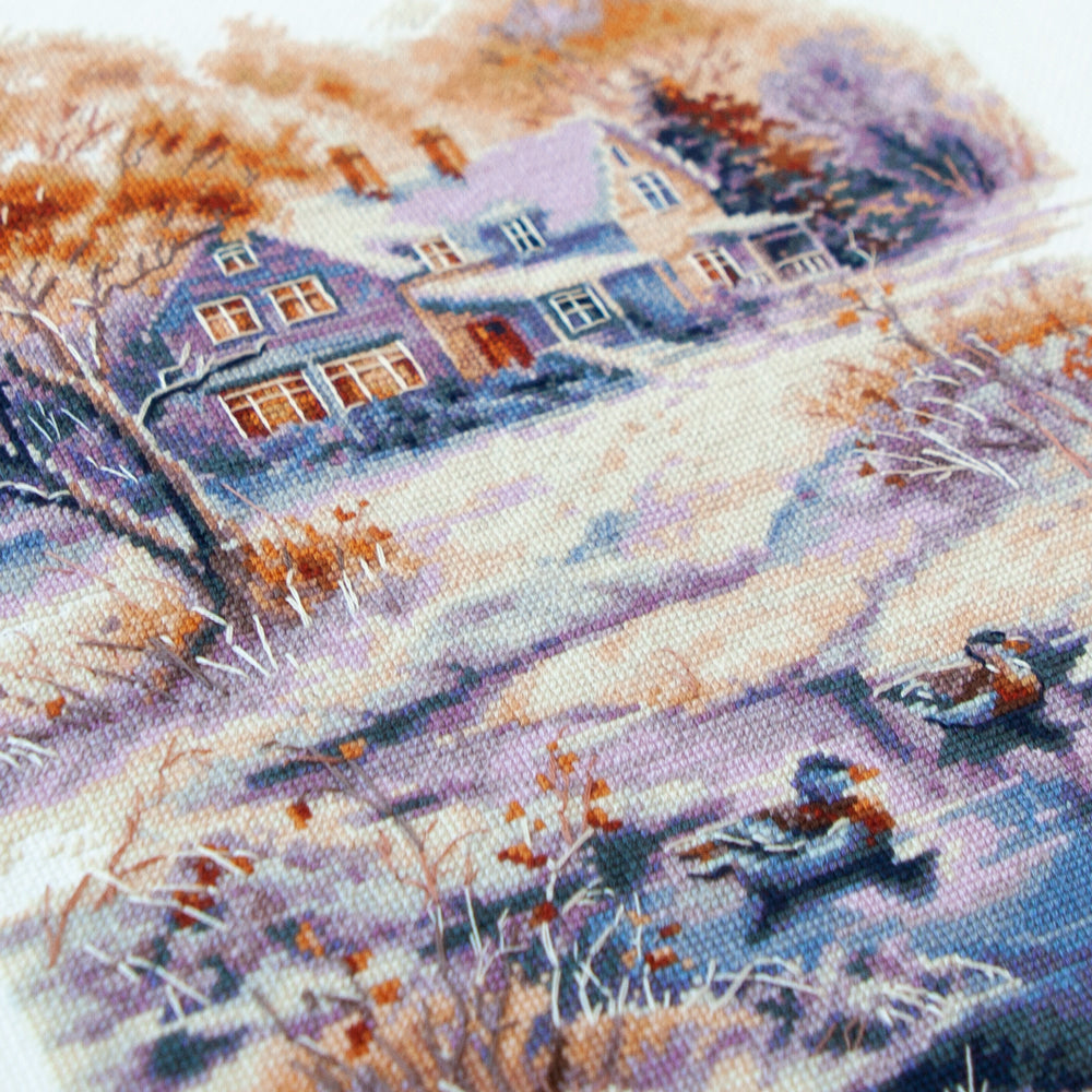 Early Winter Counted Cross Stitch Kit by Magic Needle 70-32