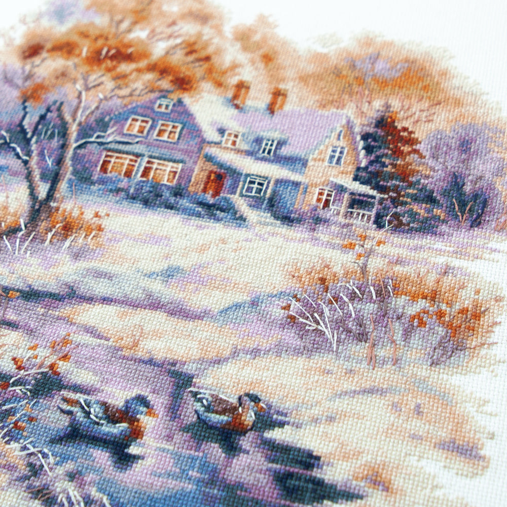 Early Winter Counted Cross Stitch Kit by Magic Needle 70-32