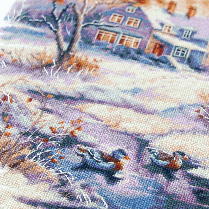 Early Winter Counted Cross Stitch Kit by Magic Needle 70-32
